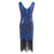 Vintage 20-Luvun Pariisin Sininen Mekko