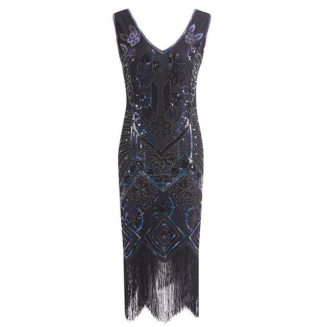 Vintage 20s Paris -Mekko, Musta