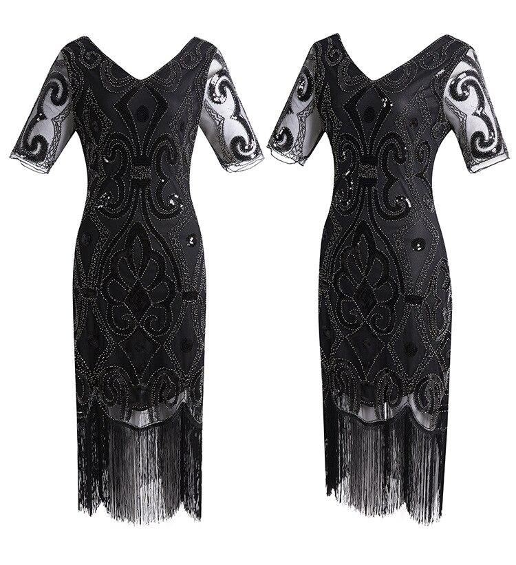 20-Luvun Pitsinen Paljettimekko