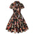 Vintage Plus Size 60s Pinup Musta Mekko