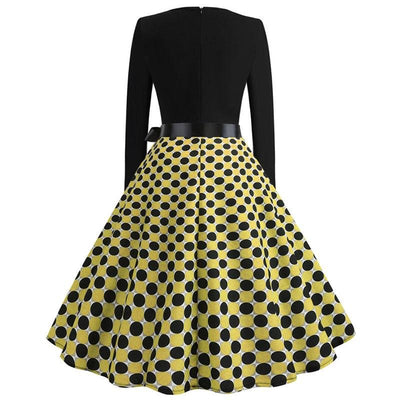 Keltainen Vintage Mekko
