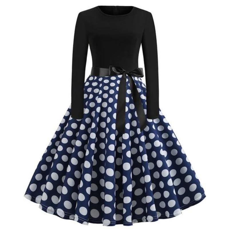 Vintage Pitkähihainen Mekko