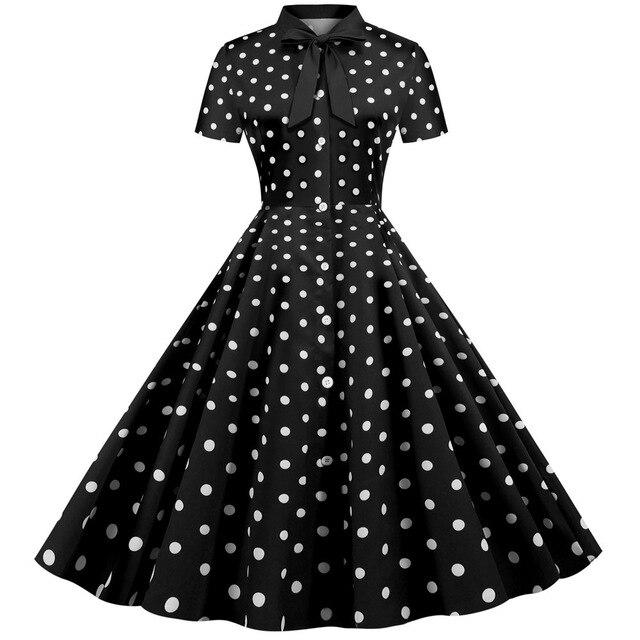 Musta Vintage Retro Mekko