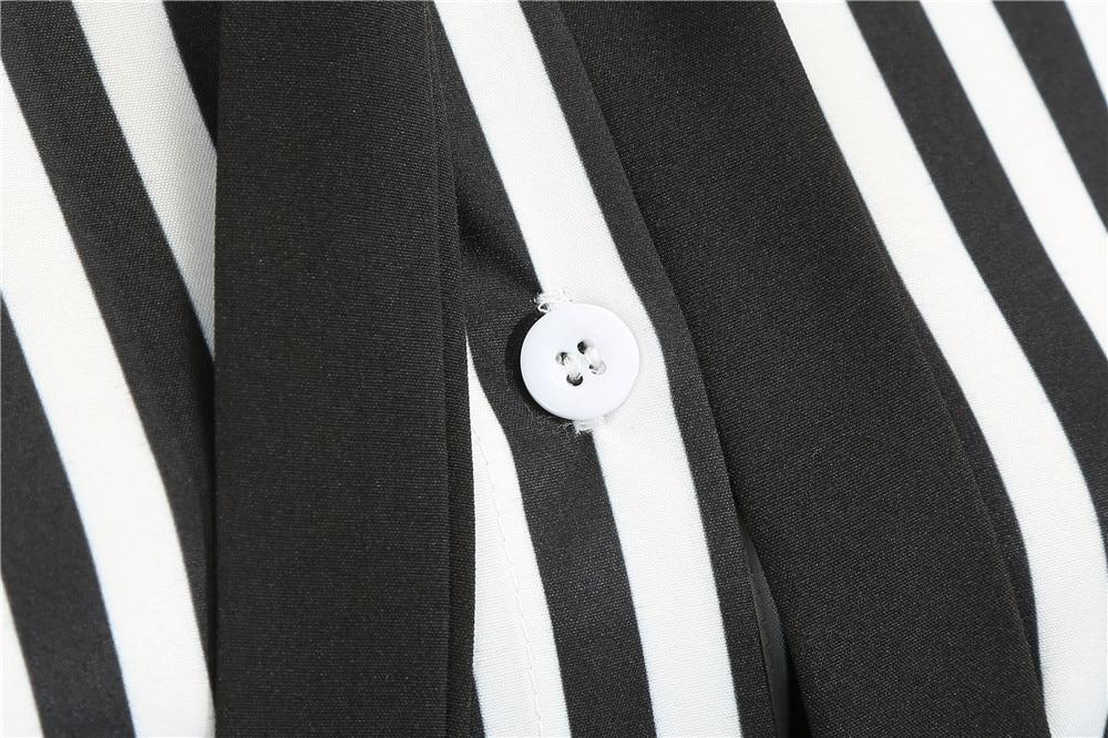 Vintage Retro Mustavalkoinen Mekko