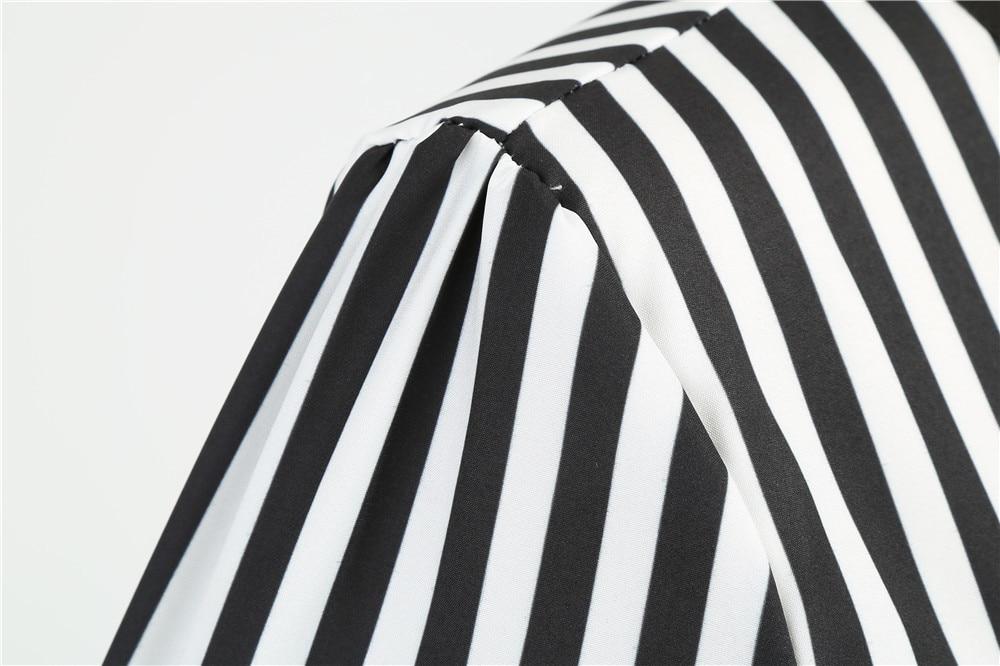 Vintage Retro Mustavalkoinen Mekko