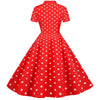 Punainen Vintage Retro Mekko