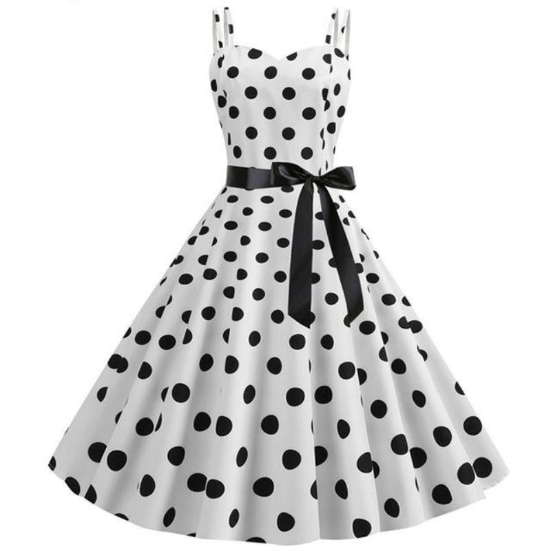 Vintage Rockabilly-Mekko, Valkoinen Pilkku