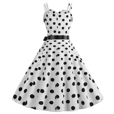 Vintage Rockabilly-Mekko, Valkoinen Pilkku