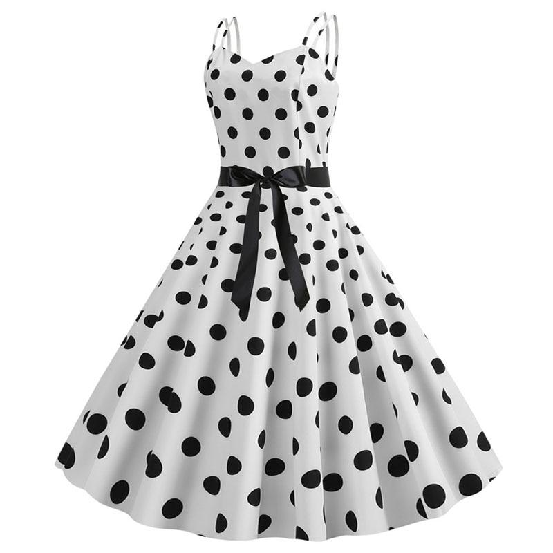 Vintage Rockabilly-Mekko, Valkoinen Pilkku