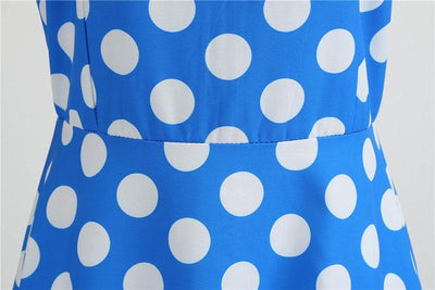 Vintage Rockabilly-Mekko, Sininen Pilkku