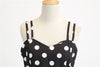 Vintage Rockabilly-Mekko, Musta Valkoinen Pilkku