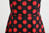 Vintage Rockabilly-Mekko, Musta Punainen Pilkku