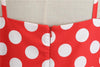 Vintage Rockabilly-Mekko, Punainen Valkoinen Pilkku
