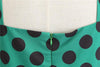 Vintage Rockabilly-Mekko Pilkunvihreä