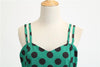 Vintage Rockabilly-Mekko Pilkunvihreä