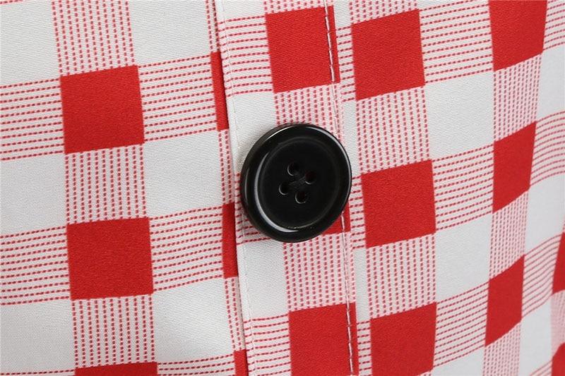 Vintage Punainen Ja Valkoinen Mekko