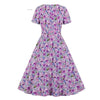 Vintage 50-Luvun Violetti Mekko