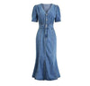 Vintage 40s Out-Fit Mekko Sininen